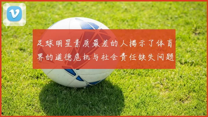 足球明星素质最差的人揭示了体育界的道德危机与社会责任缺失问题